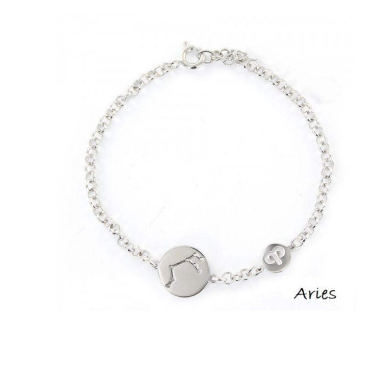 PULSERA PLATA 1º LEY HOROSCOPO ARIES