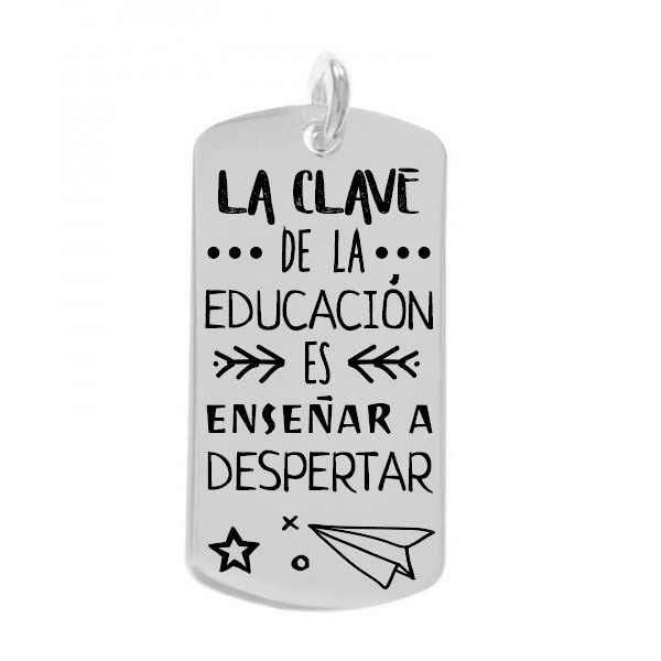 COLGANTE CHAPA ACERO PERSONALIZABLE