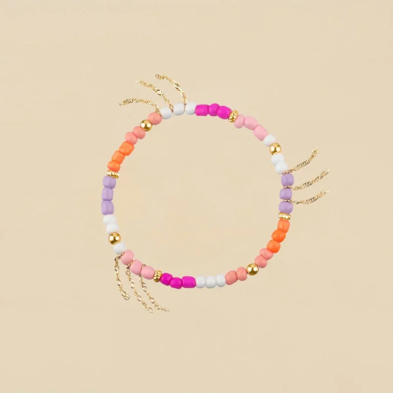 Pulsera de cadena RODEO - Multicolor / Oro baño AGATHA VARIOS MODELOS