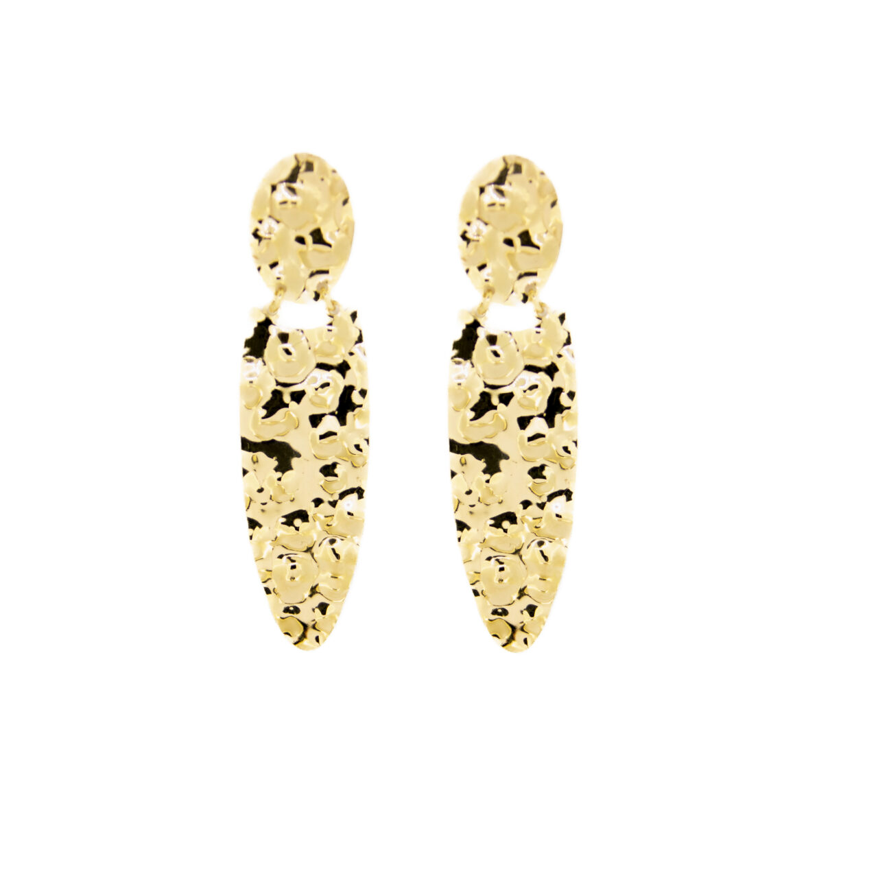 PENDIENTES TENDENCIA PLATA 1ºLEY CHAPADO ORO