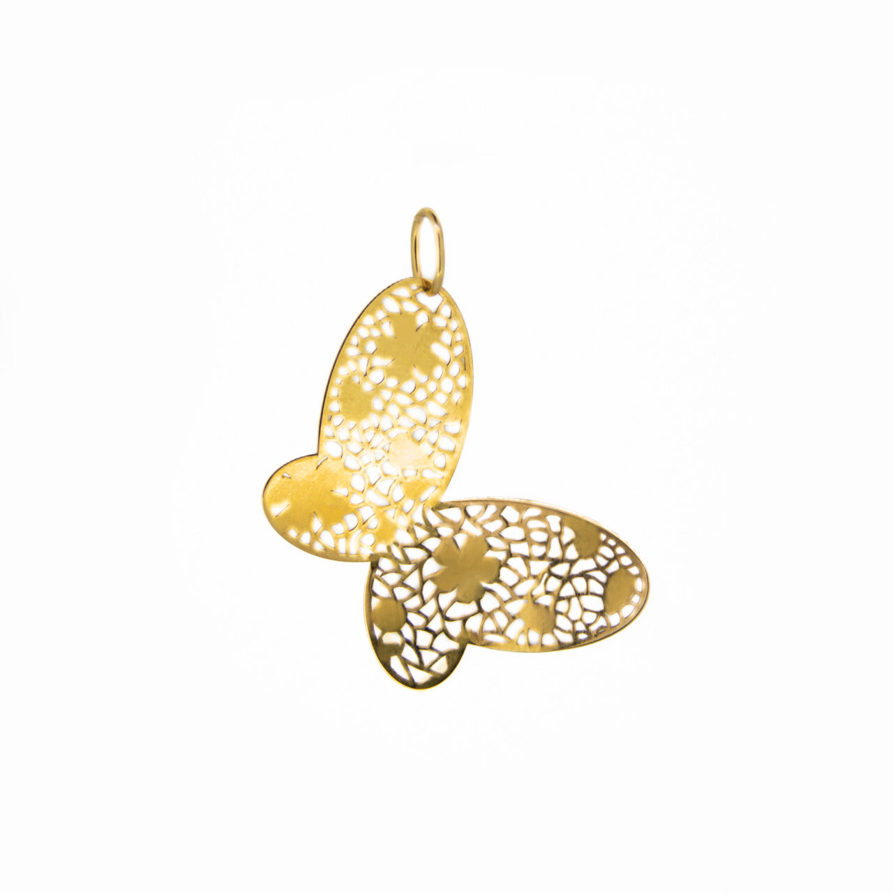 COLGANTE MARIPOSA ORO 18K CALADA