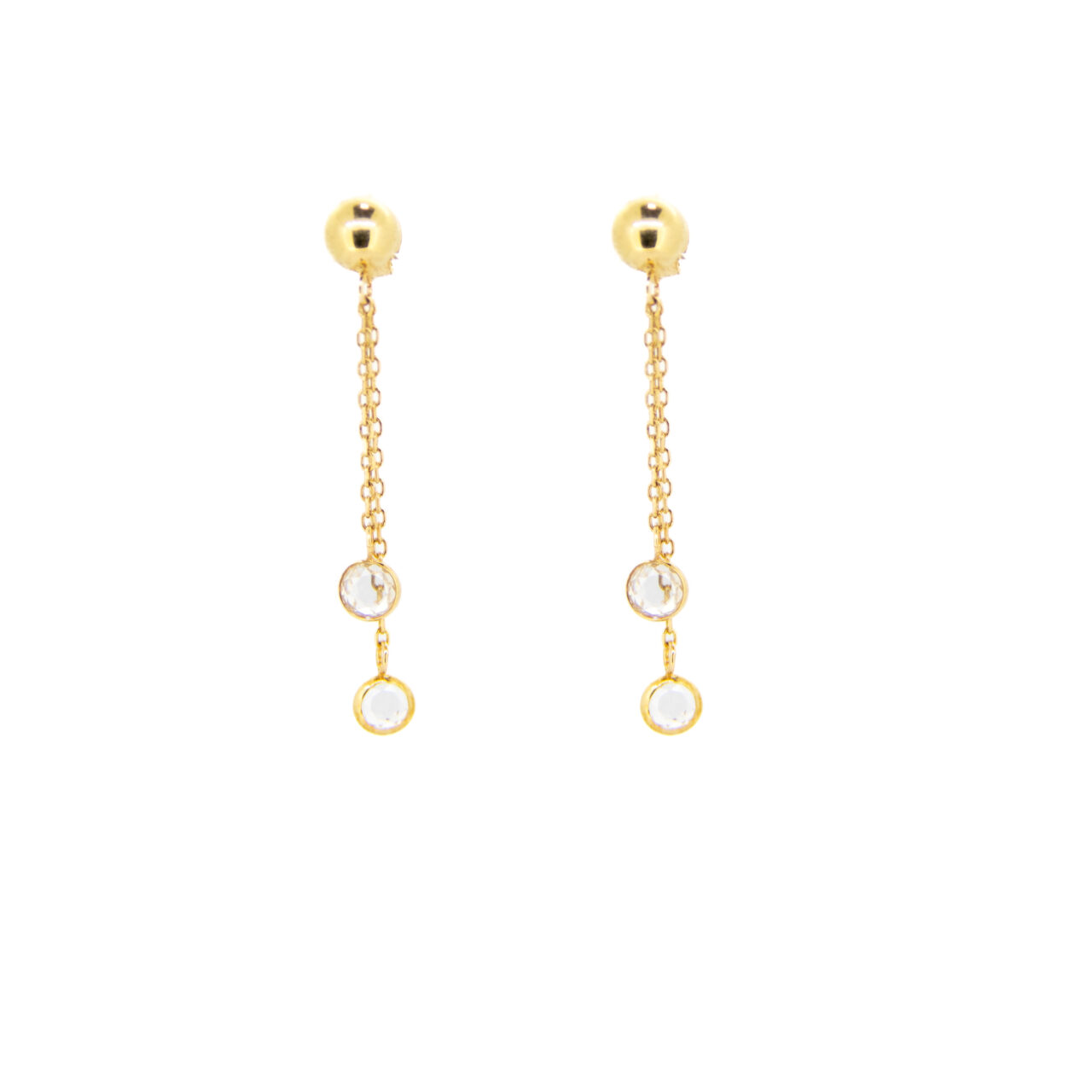 PENDIENTES ORO 18K CADENAS BRIOLET