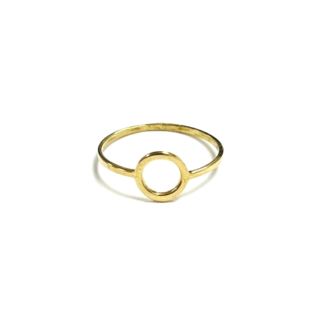 ANILLO ORO 18K CIRCULO CALADO KARMA - 8 M/M DIAMETRO