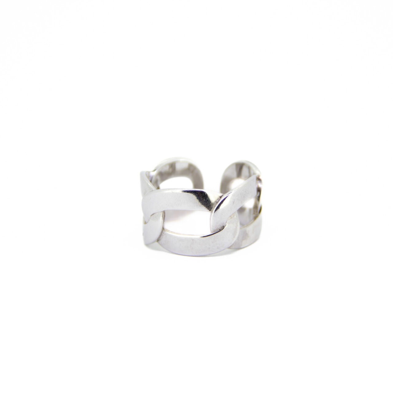 ANILLO PLATA 1ª LEY RODIO 5 ESLABONES GRANDE
