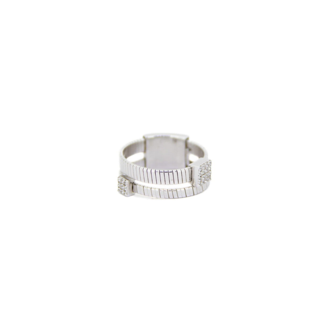 ANILLO PLATA 1º LEY DOBLE RAYADO CUADRADO CIRCO