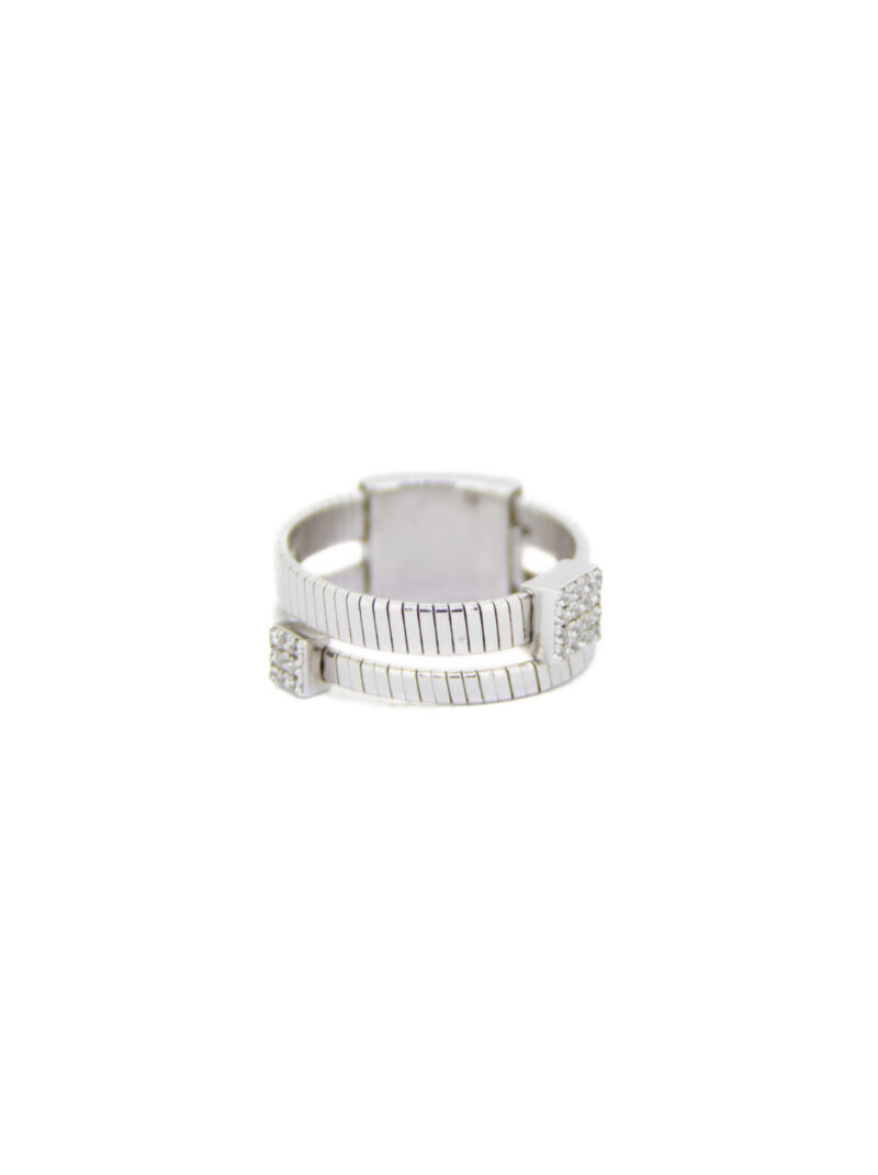 ANILLO PLATA 1º LEY DOBLE RAYADO CUADRADO CIRCO