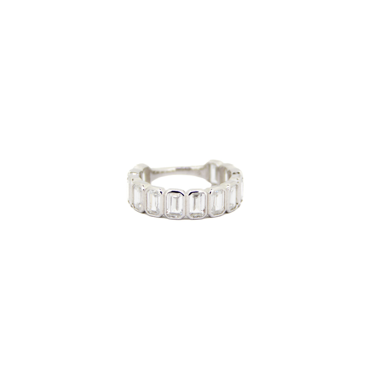 ANILLO PLATA 1ªLEY RODIADO CON CIRCONITAS