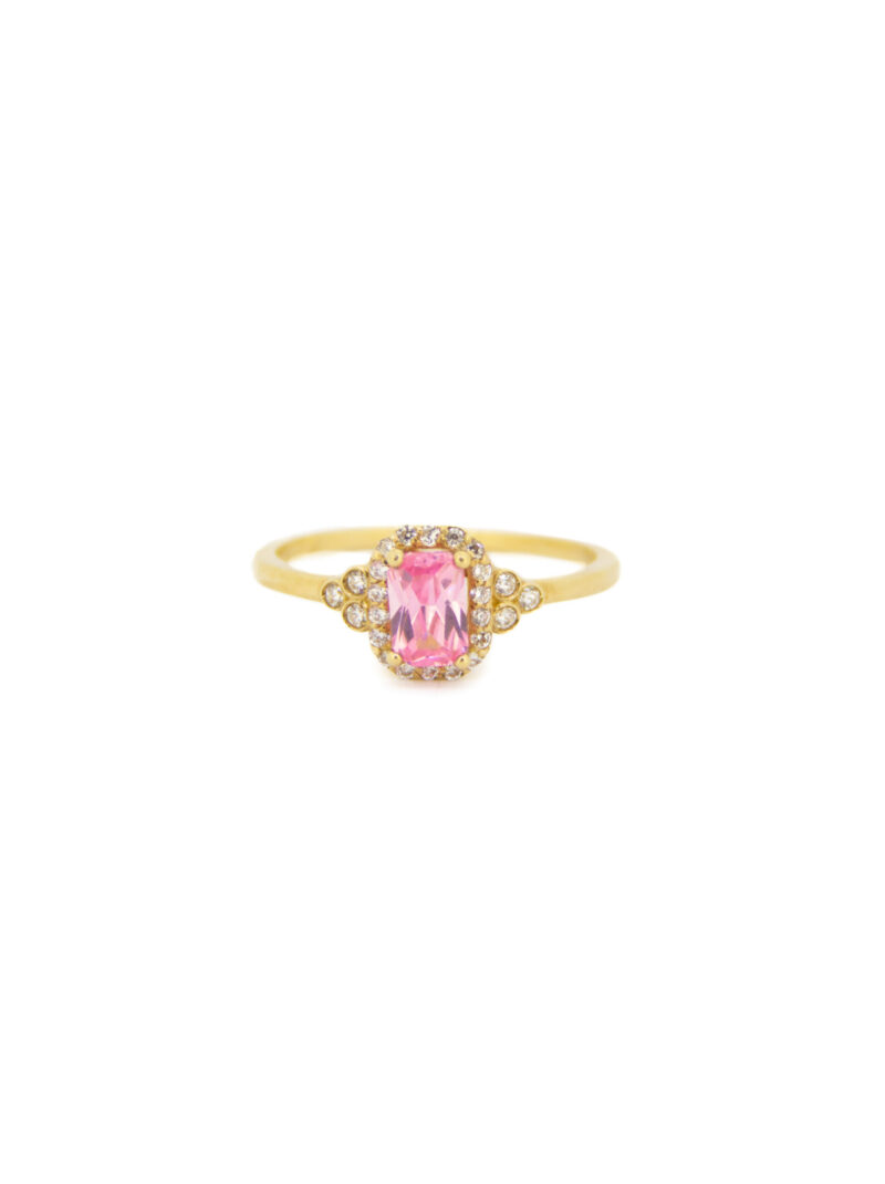 ANILLO ORO 18K CIRCONITA PIEDRA A ELEGIR