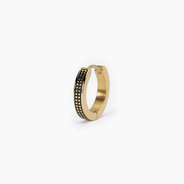 Aro de acero 316L y PVD dorado