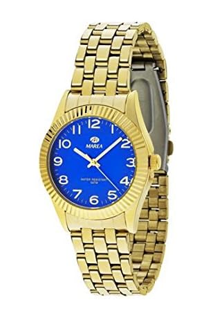 Reloj Marea señora dorado ip azul/lila
