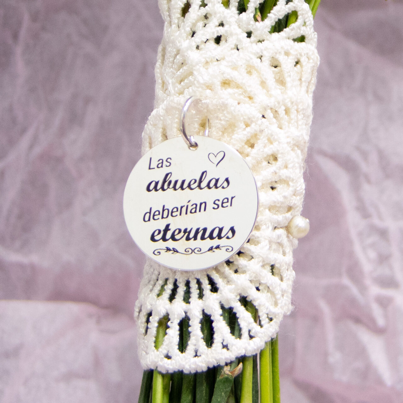 Chapa plata 1º ley personalizable para el ramo de novia - Imagen 4