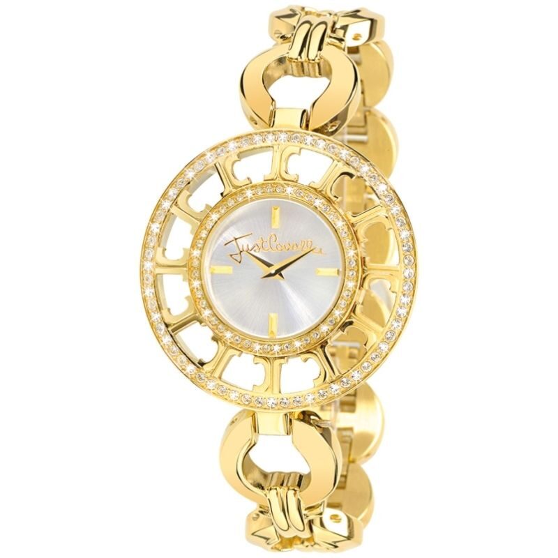 Reloj señora JUSTCAVALLI dorado circonitas