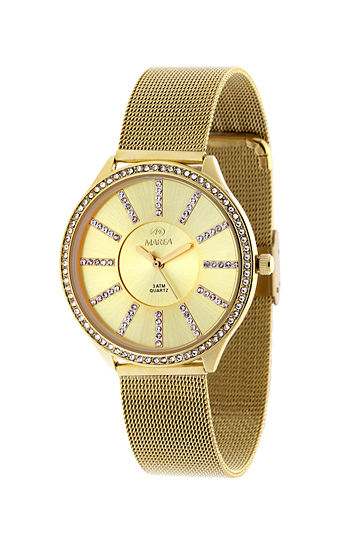 Reloj Marea señora esfera y bisel con circonitas