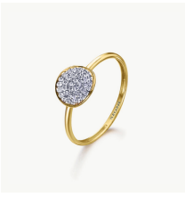 ANILLO ORO DIAMANTES OVAL LECARRÉ