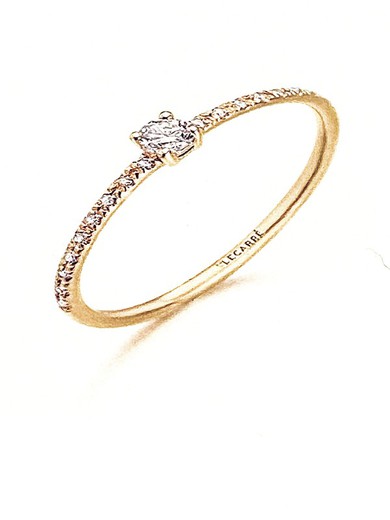 Anillo LECARRÉ oro blanco y diamantes