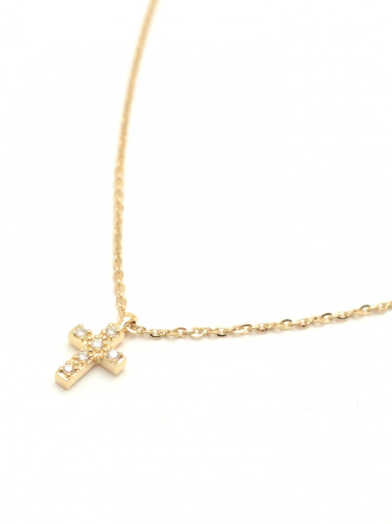 Gargantilla Oro LeCarré Cruz Diamantes