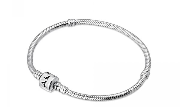 PULSERA A TU LADO 17-18-19-20-21CM LARGO 3 MM ANCHO PLATA 1ª LEY