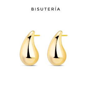 PENDIENTE GOTA BISUTERIA CHAPADO