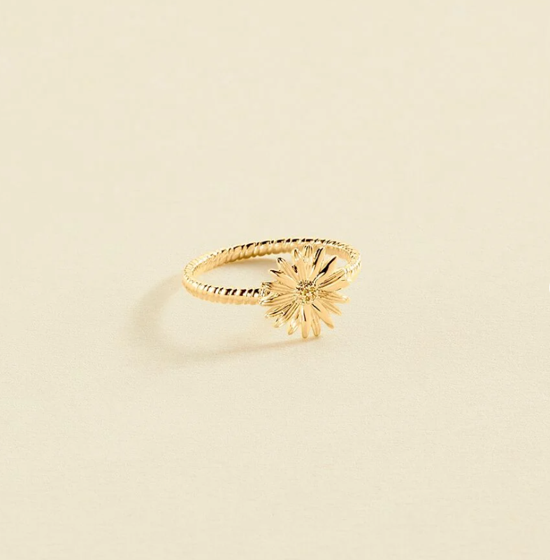 ANILLO FINO BLOSSOM - DORADO AGATHA PARIS