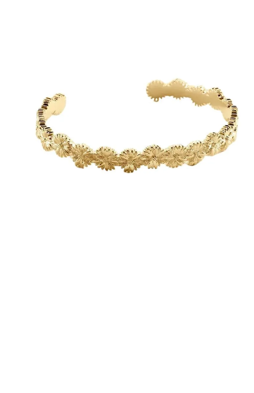 PULSERA ESCLAVA BLOSSOM MARGARITAS baño Oro AGATHA PARIS