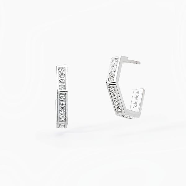Pendientes de acero 316L cristales