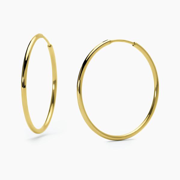 Pendientes de acero 316L PVD dorado