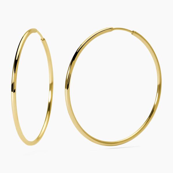 Pendientes de acero 316L PVD dorado