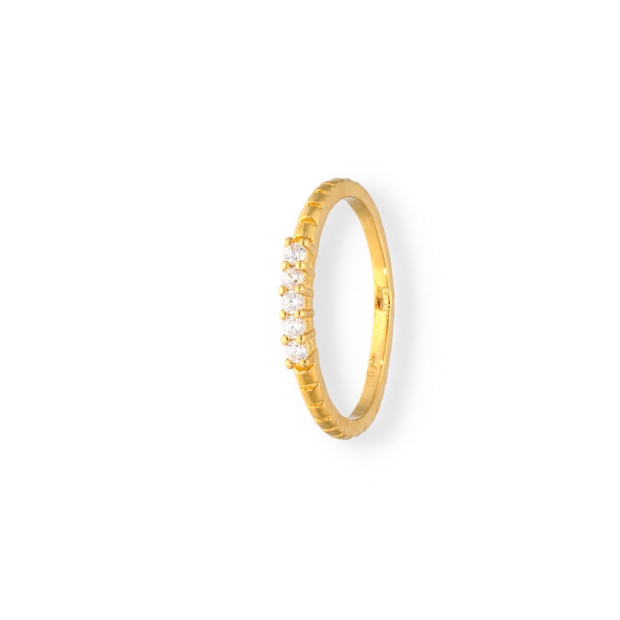 ANILLO ORO 9K 4 PIEDRAS - Imagen 2