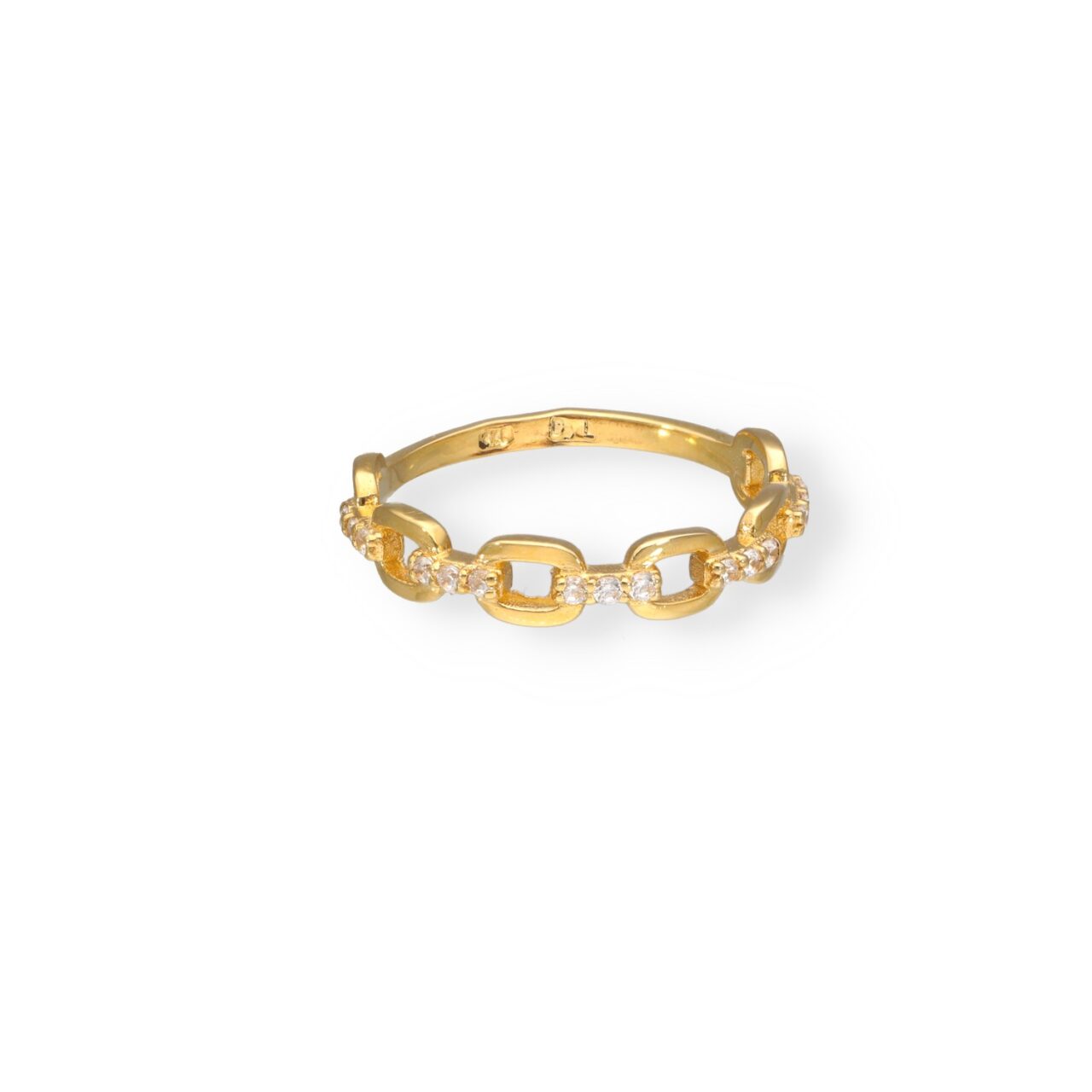 ANILLO ORO 9K TRENZADO CIRCONITAS