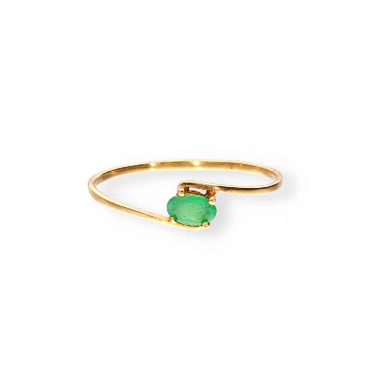 ANILLO ORO 18K CON PIEDRA ESMERALDA