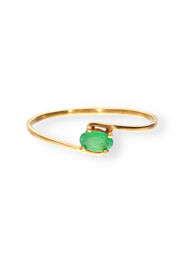 ANILLO ORO 18K CON PIEDRA ESMERALDA