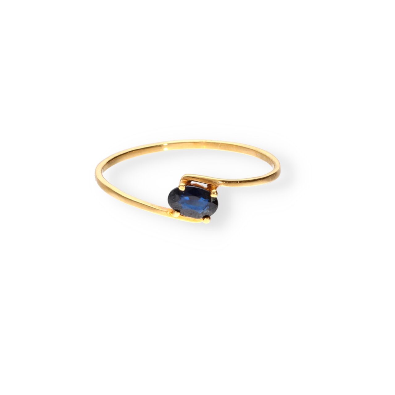 ANILLO ORO 18K CON PIEDRA ZAFIRO