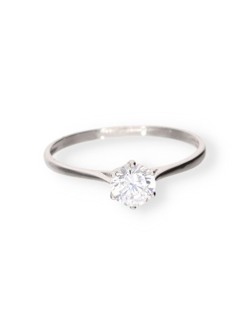ANILLO SOLITARIO O/B 18K