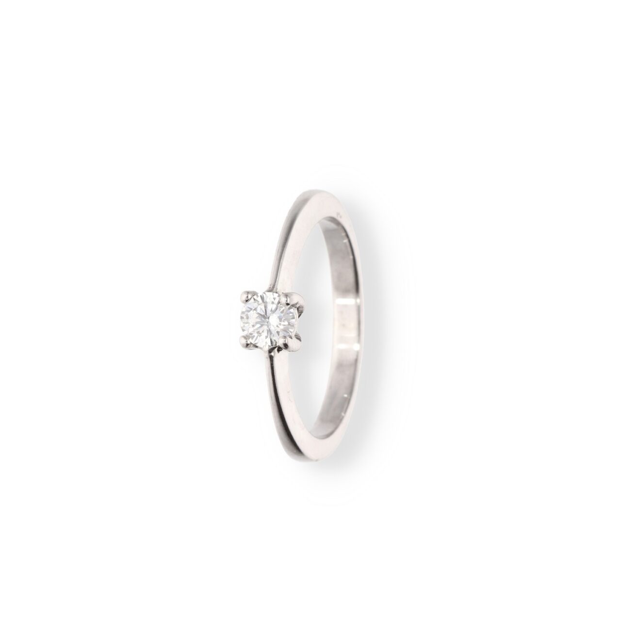 ANILLO SOLITARIO ORO BLANCO 18K  CIRCONITAS - Imagen 2