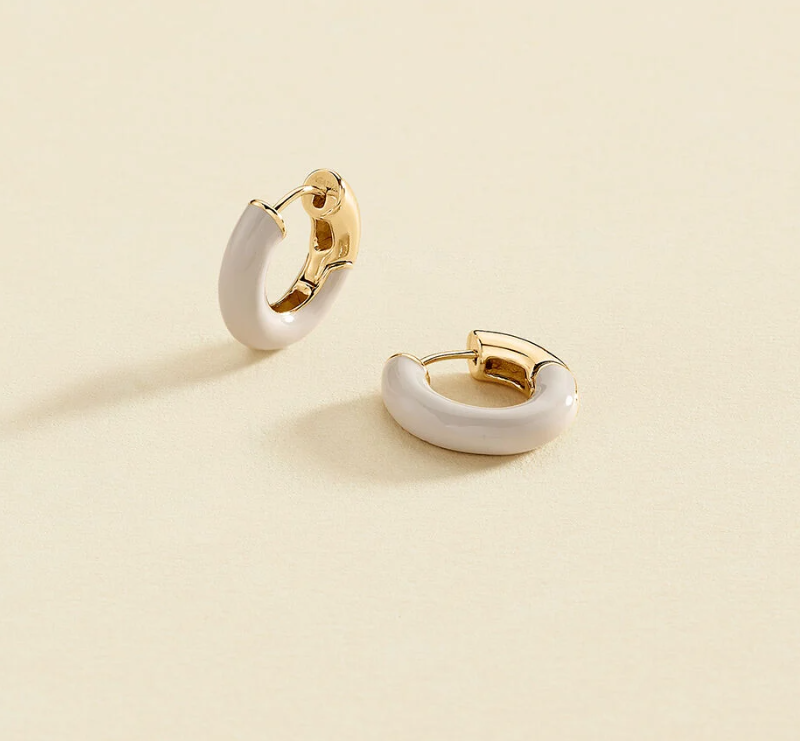 Criollas LEO - Blanco / Chapado Oro Agatha Paris