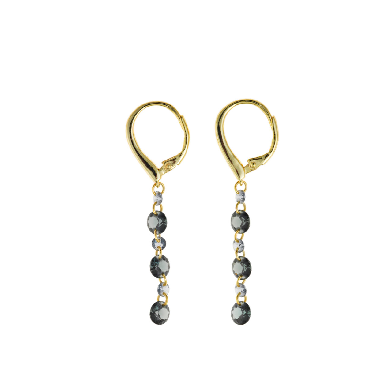 PENDIENTES PLATA CHAPADO DORADO BARRA TIRA SALVATORE