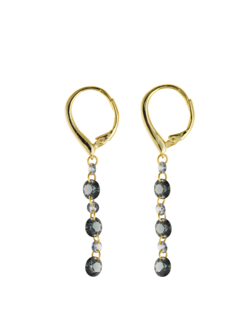 PENDIENTES PLATA CHAPADO DORADO BARRA TIRA SALVATORE