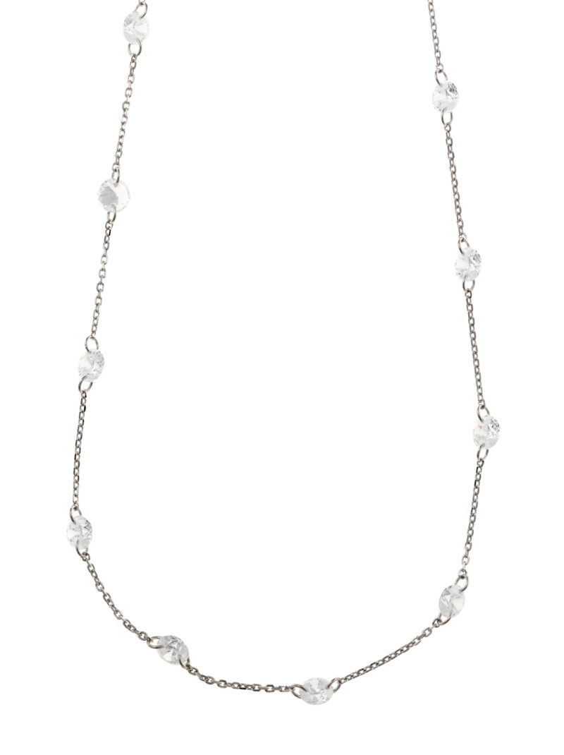 COLLAR PLATA RODIO CIRCONITAS SALVATORE