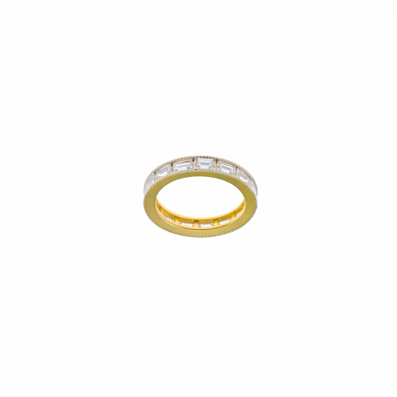 SORTIJA PLATA CHAPADO DORADO CIRCONITAS SALVATORE