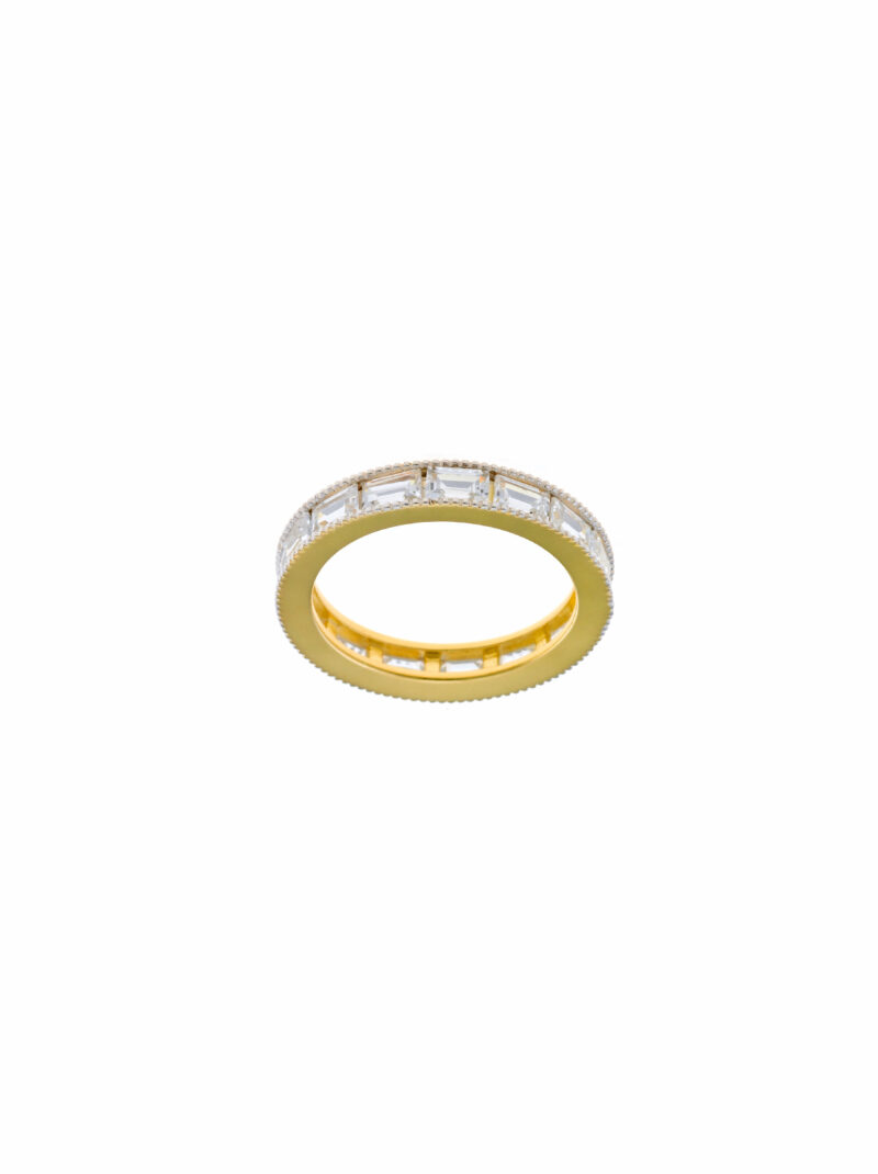 SORTIJA PLATA CHAPADO DORADO CIRCONITAS SALVATORE