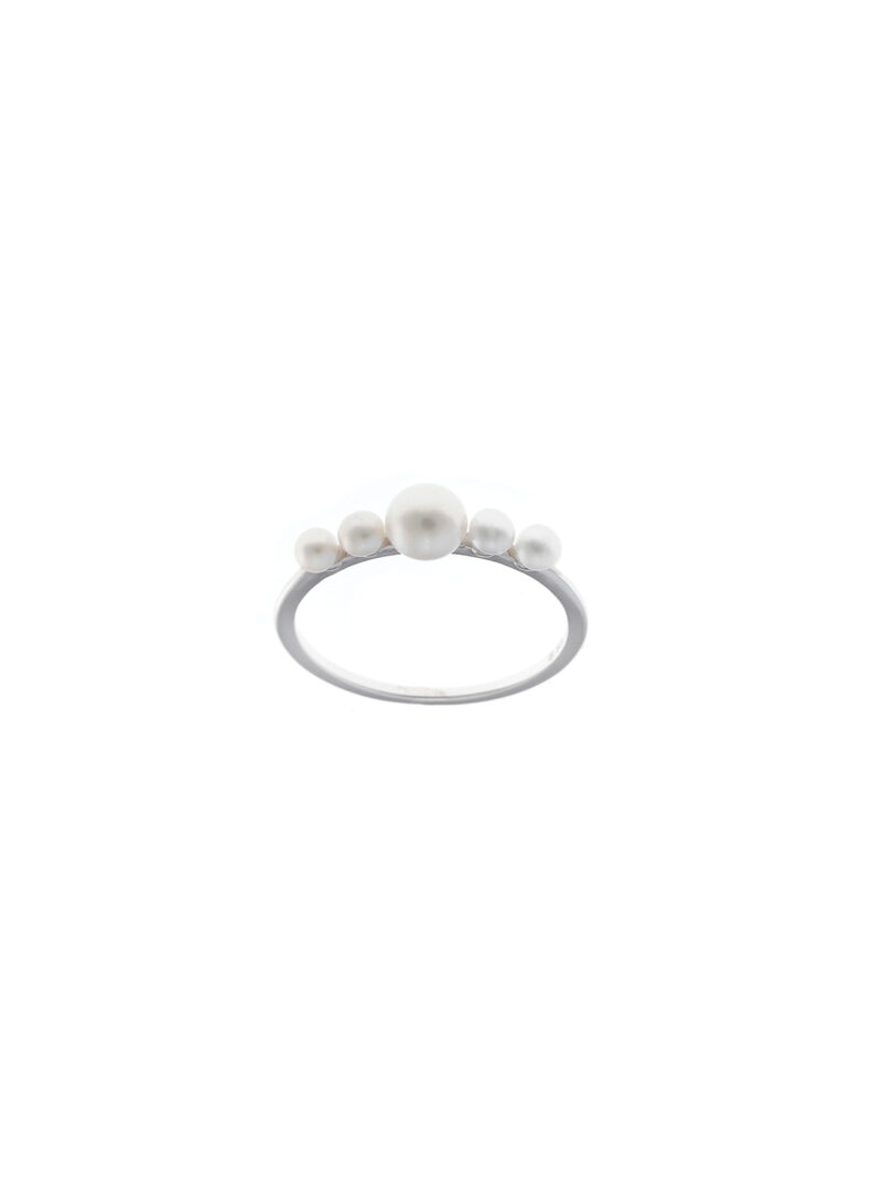 SORTIJA PLATA RODIO PERLAS DE AGUA DULCE SALVATORE
