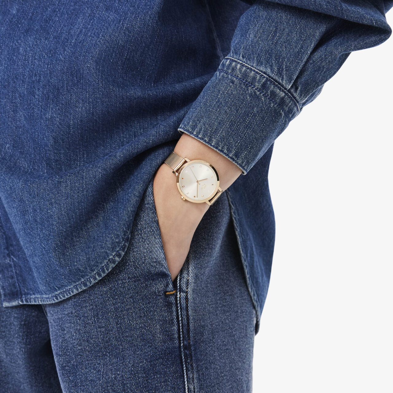 Reloj de acero inoxidable con chapado de iones Riga - Imagen 4