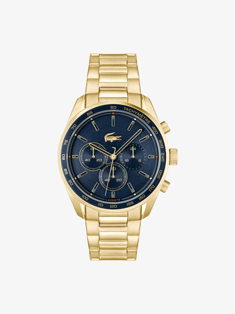 Reloj Lacoste cronógrafo de acero inoxidable con chapado de iones Boston