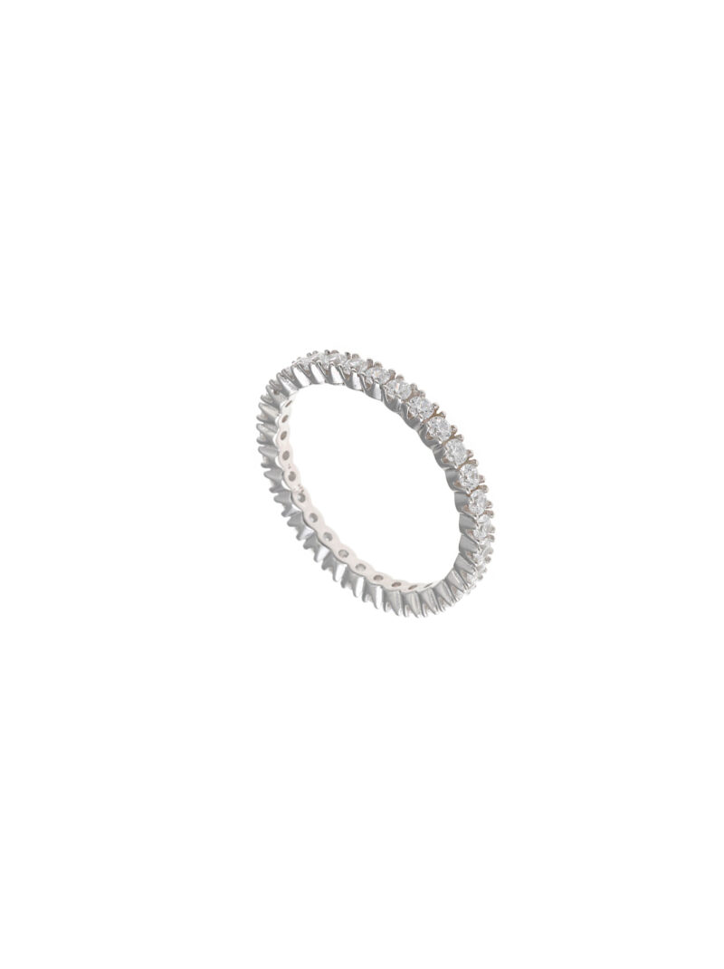 SORTIJA PLATA RODIO CIRCONITAS BLANCAS SALVATORE