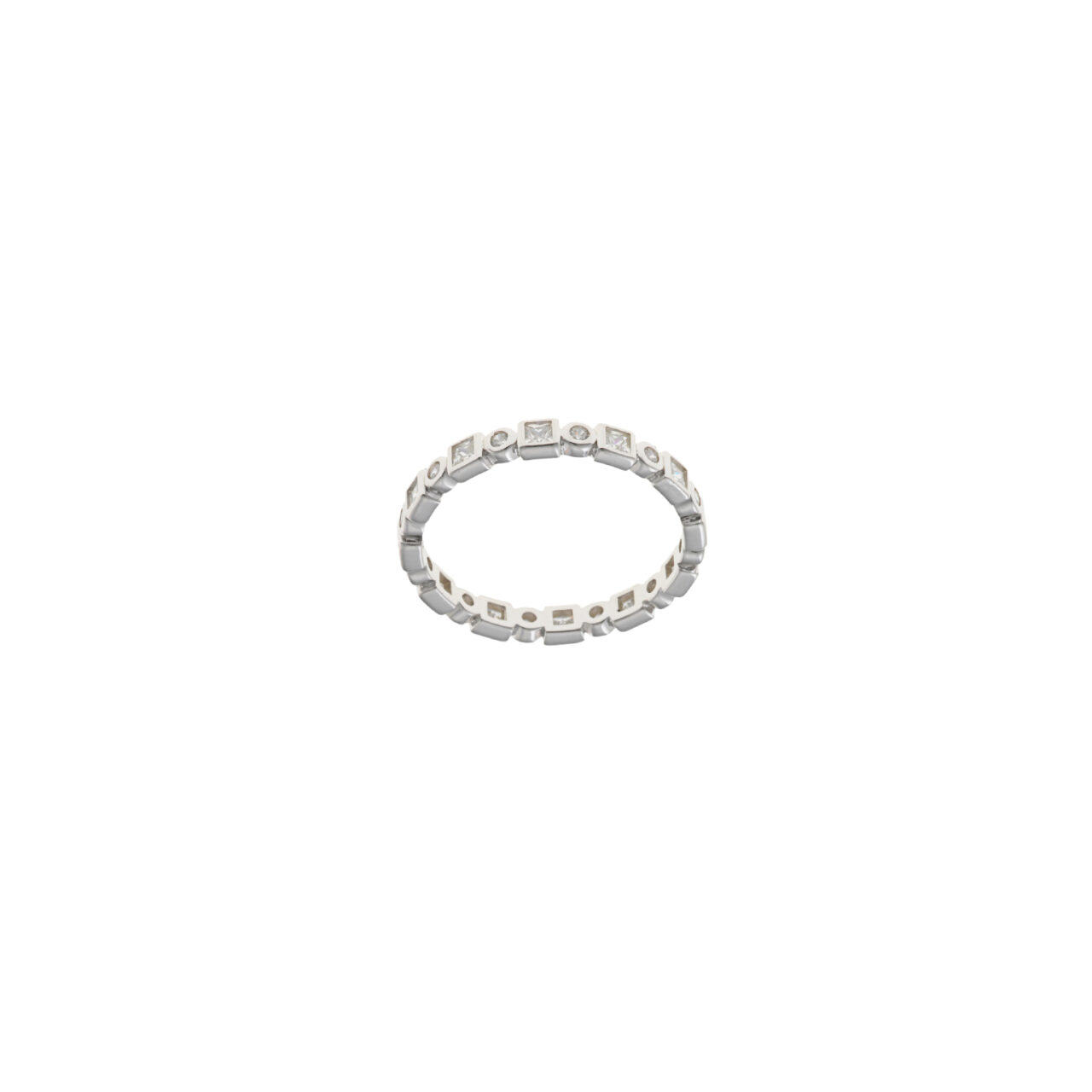 SORTIJA PLATA RODIO CIRCONITAS BLANCAS SALVATORE