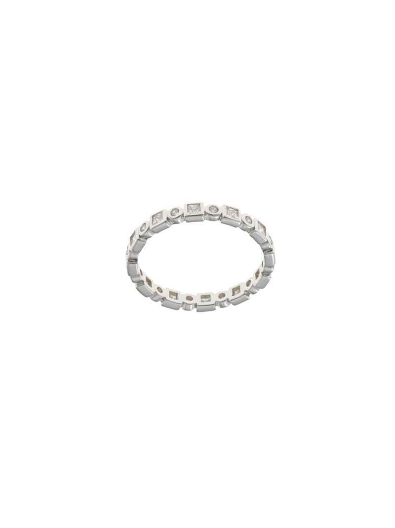 SORTIJA PLATA RODIO CIRCONITAS BLANCAS SALVATORE