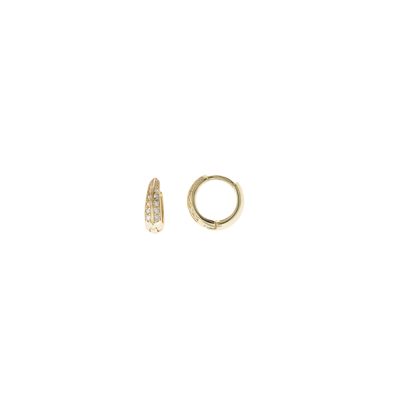 PENDIENTES PLATA CHAPADO DORADO ARO CIRCONITAS SALVATORE