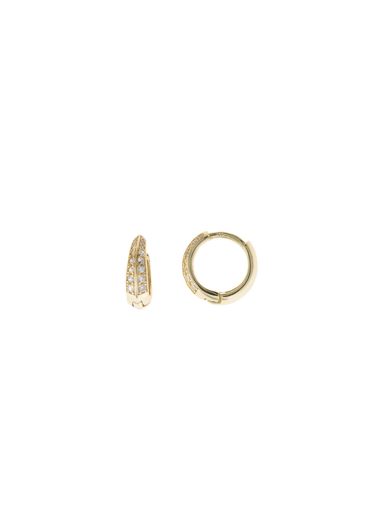 PENDIENTES PLATA CHAPADO DORADO ARO CIRCONITAS SALVATORE