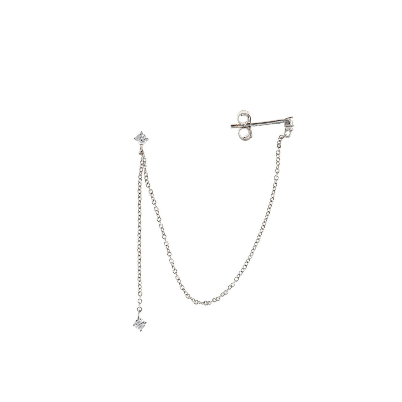 PENDIENTE  PLATA RODIO CIRCONITAS SALVATORE