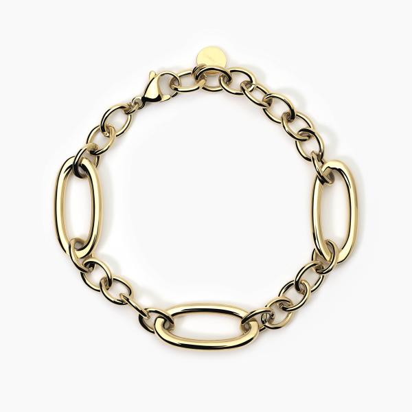 Pulsera de acero 316L PVD dorado 2Jewels